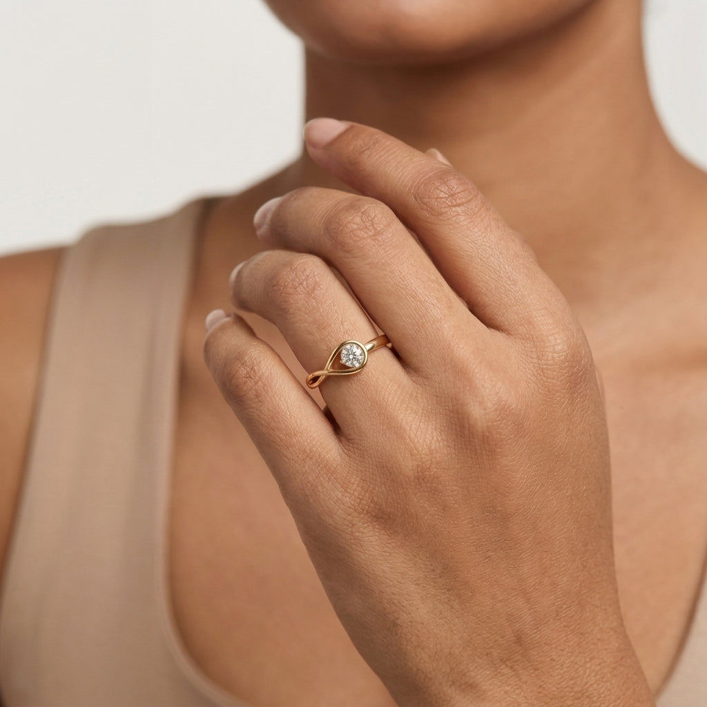 Aurora Knot Ring