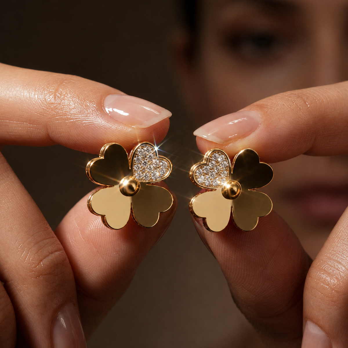 Rose Sheen Earrings