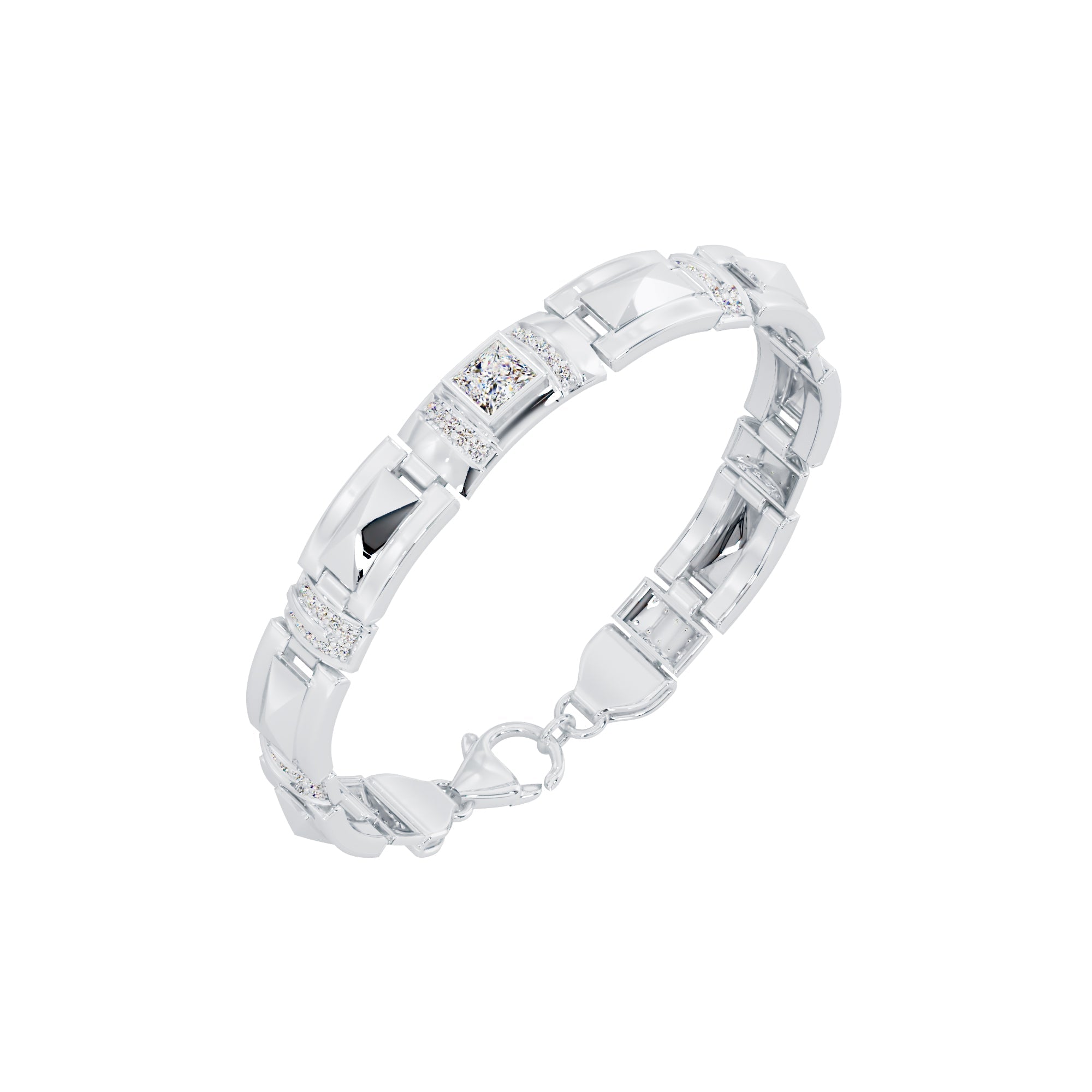 Obsidian Crest Bracelet