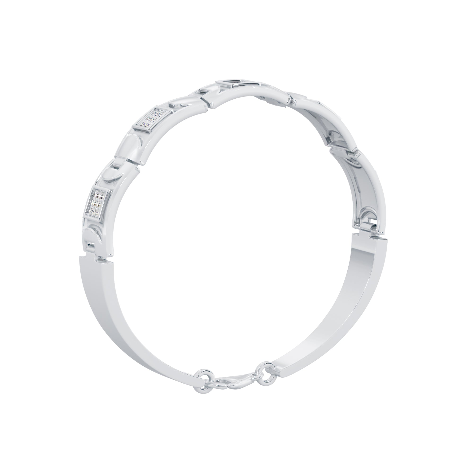 Sterling Crown Bracelet