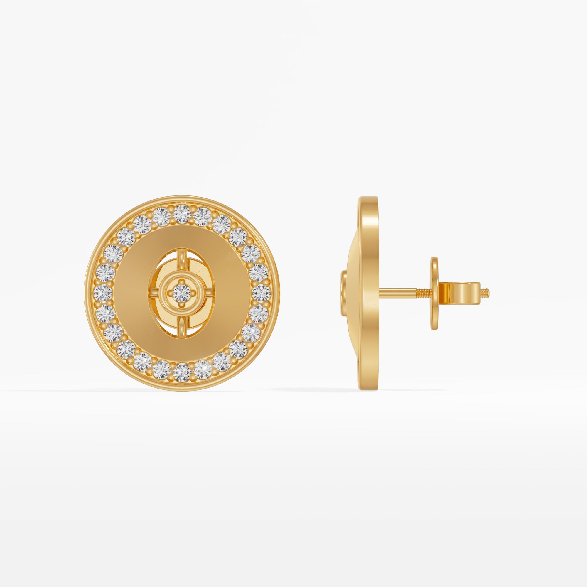 Golden Contour Earrings