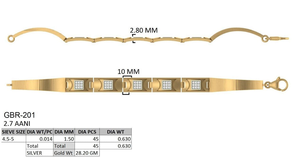 Sterling Crown Bracelet