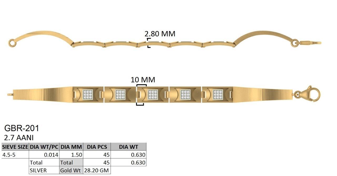 Sterling Crown Bracelet