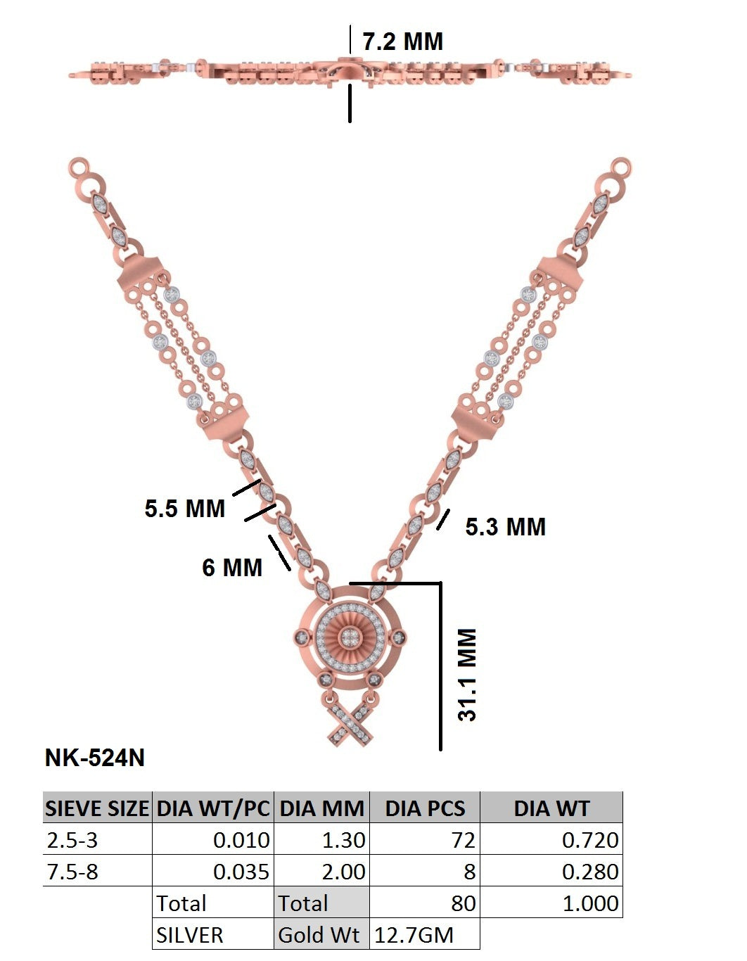 Mariel Emblem Necklace
