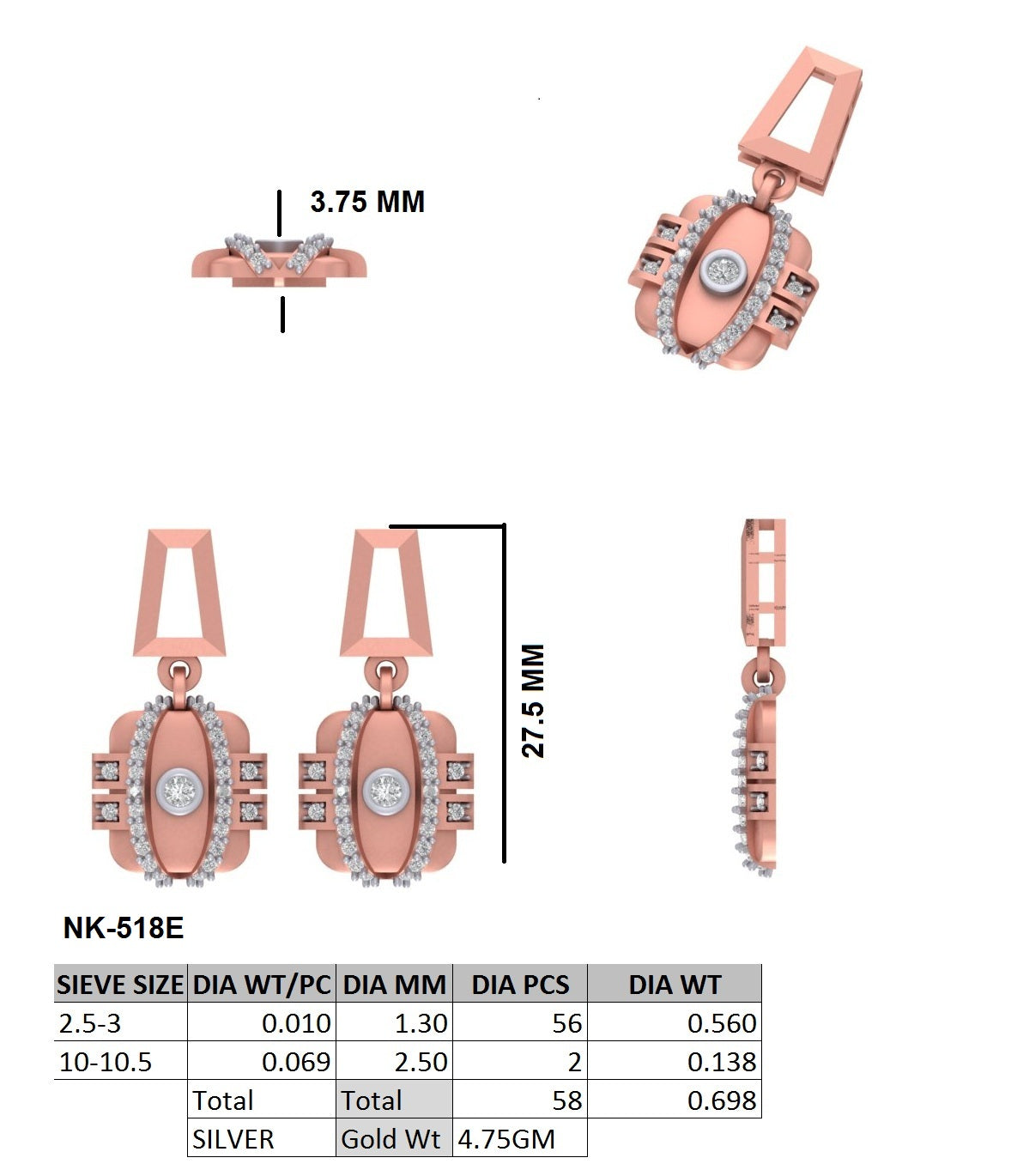 Averra Plane Earrings