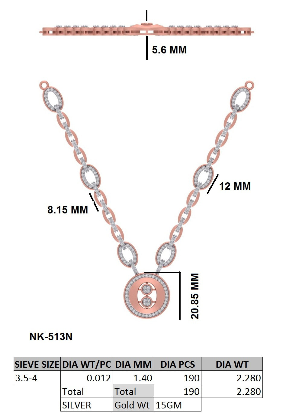 Golden Contour Necklace