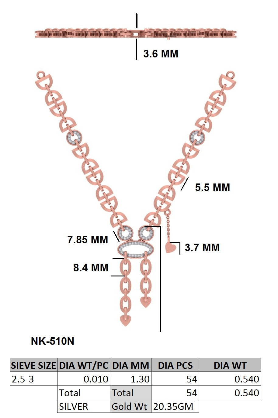 Viora Charm Necklace