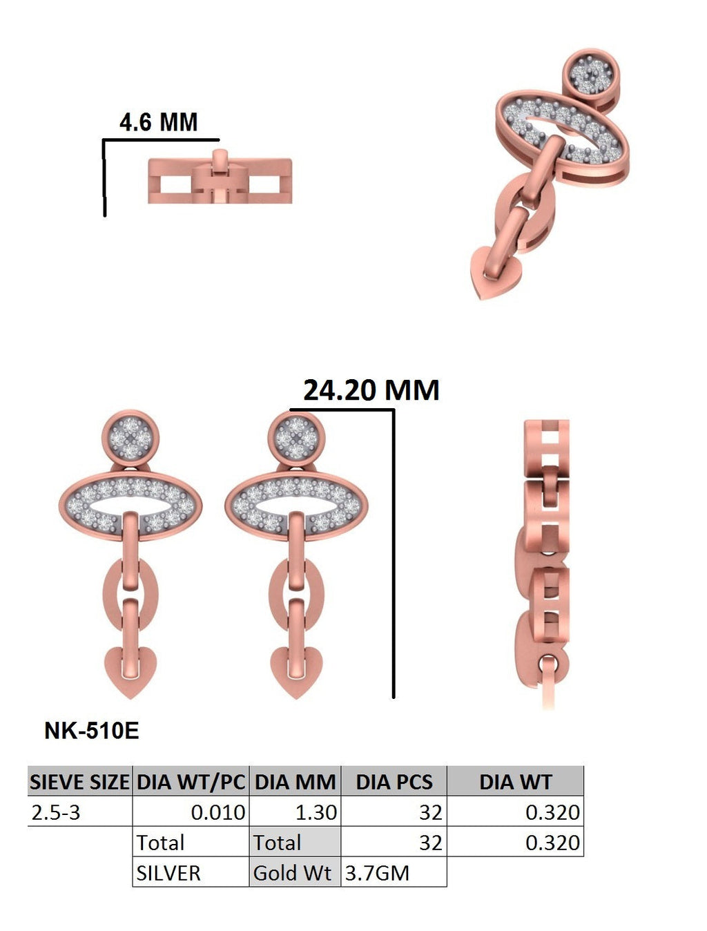 Viora Charm Earrings